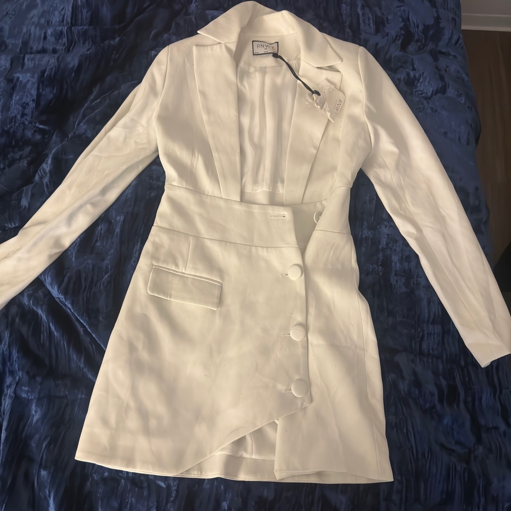 RUNAWAY the Label White Blazer Dress- NWT